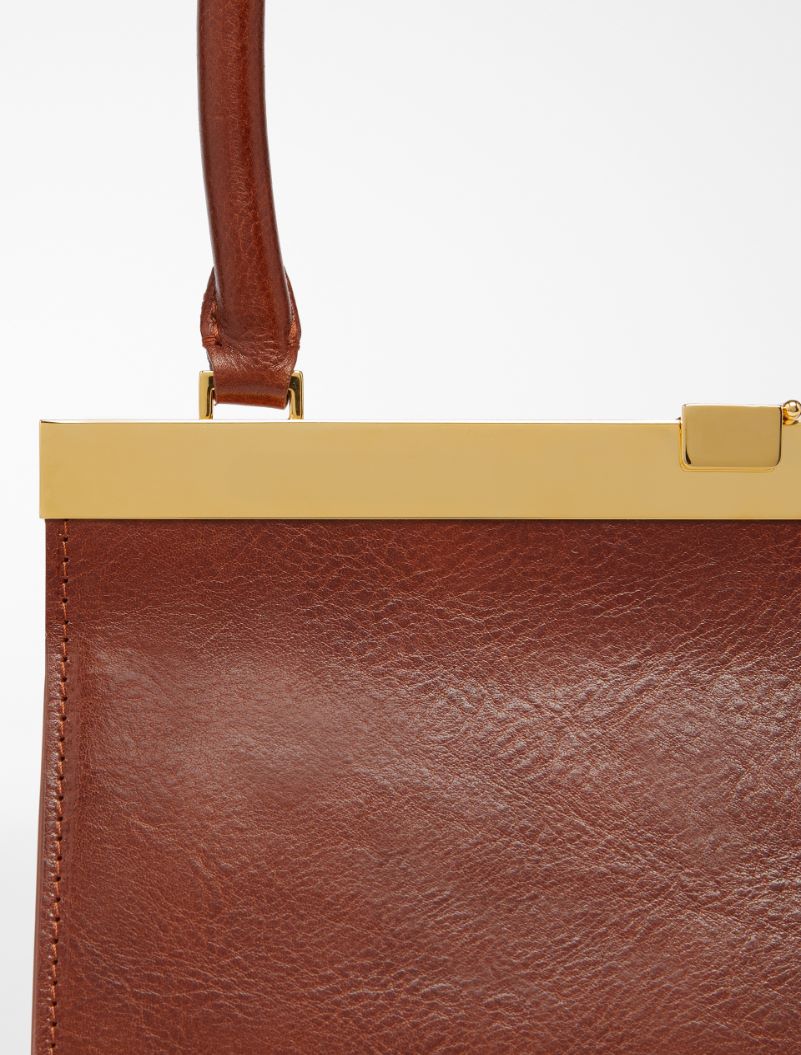 Medium leather Lizzie Bag - TOBACCO - Sportmax