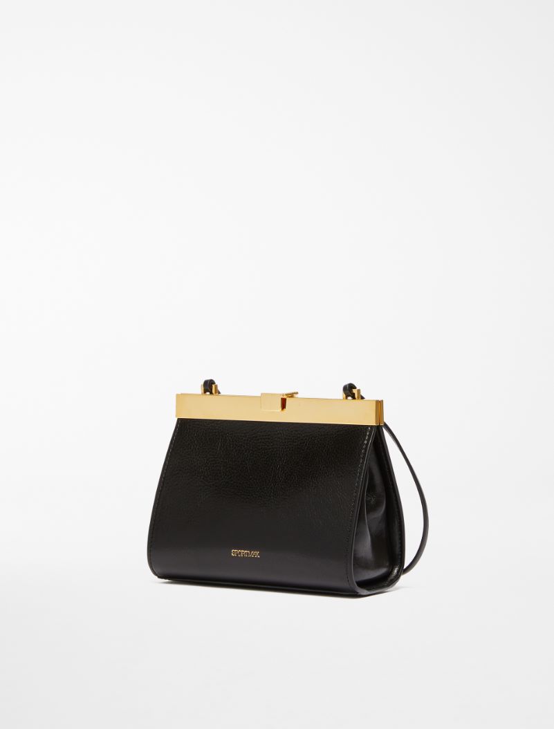 Small leather Lizzie bag - BLACK - Sportmax