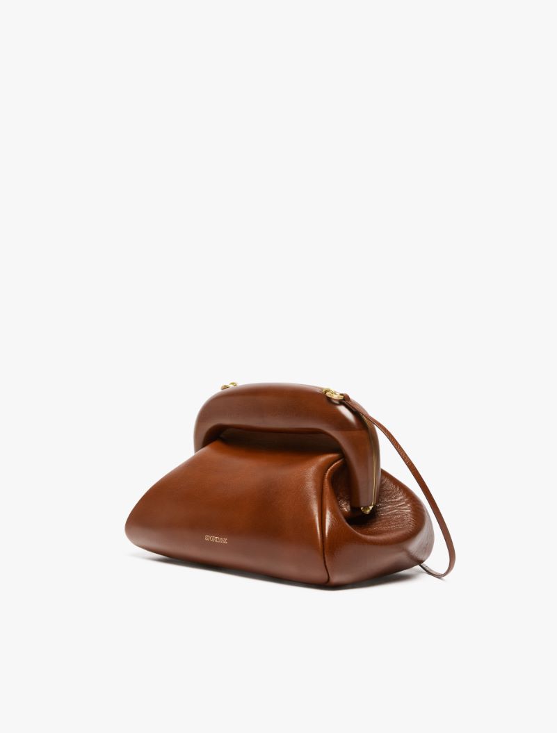 Small leather Bouba bag - TOBACCO - Sportmax