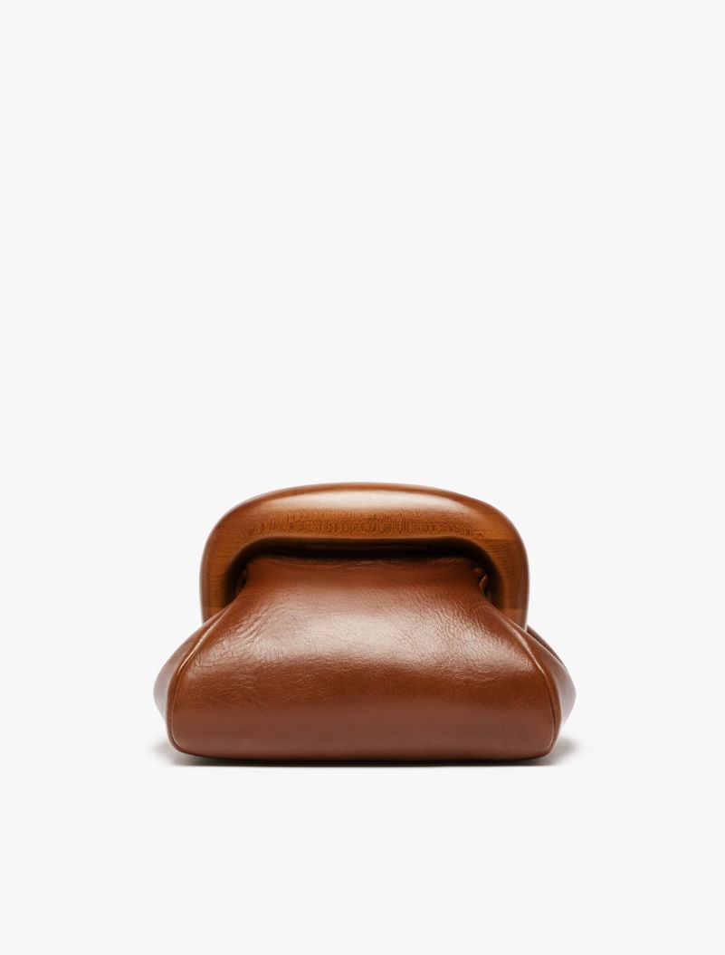 Small leather Bouba bag - TOBACCO - Sportmax