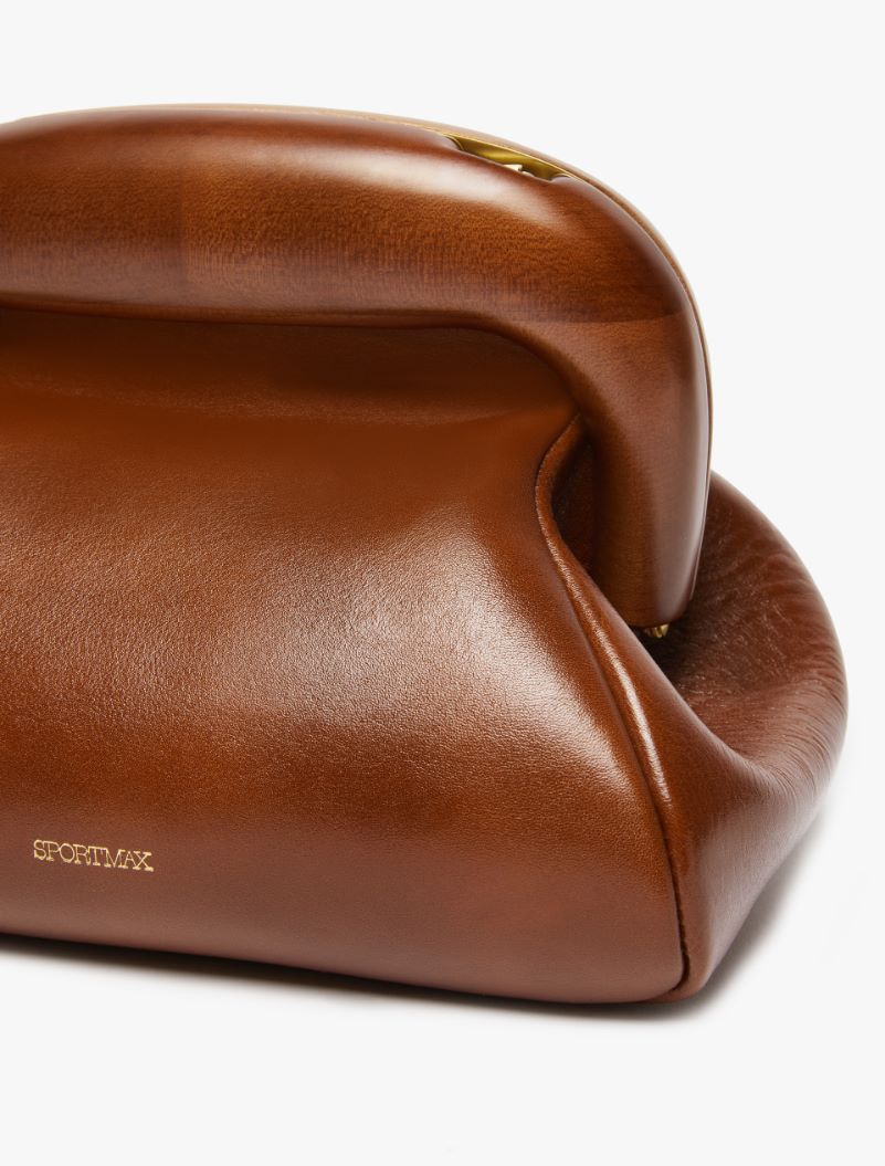 Small leather Bouba bag - TOBACCO - Sportmax