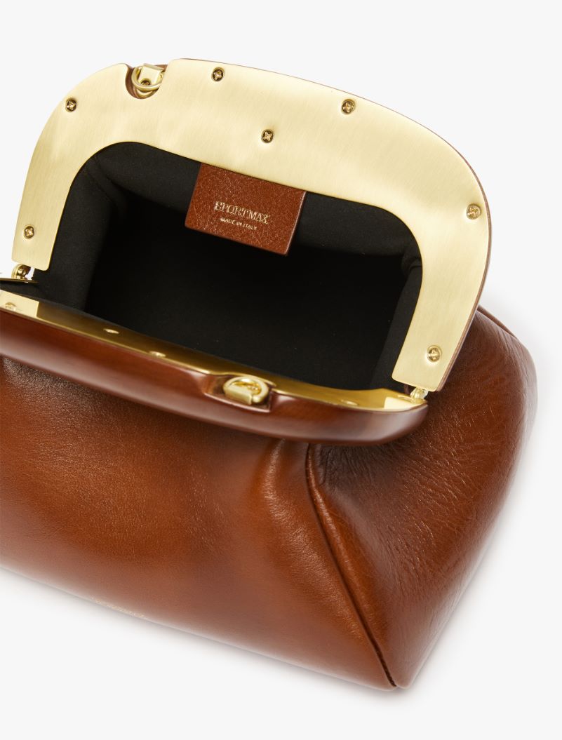 Small leather Bouba bag - TOBACCO - Sportmax