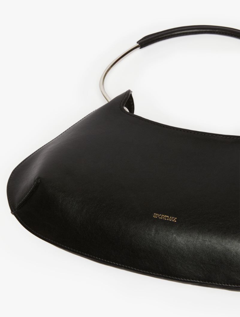 Medium leather Caju bag - BLACK - Sportmax