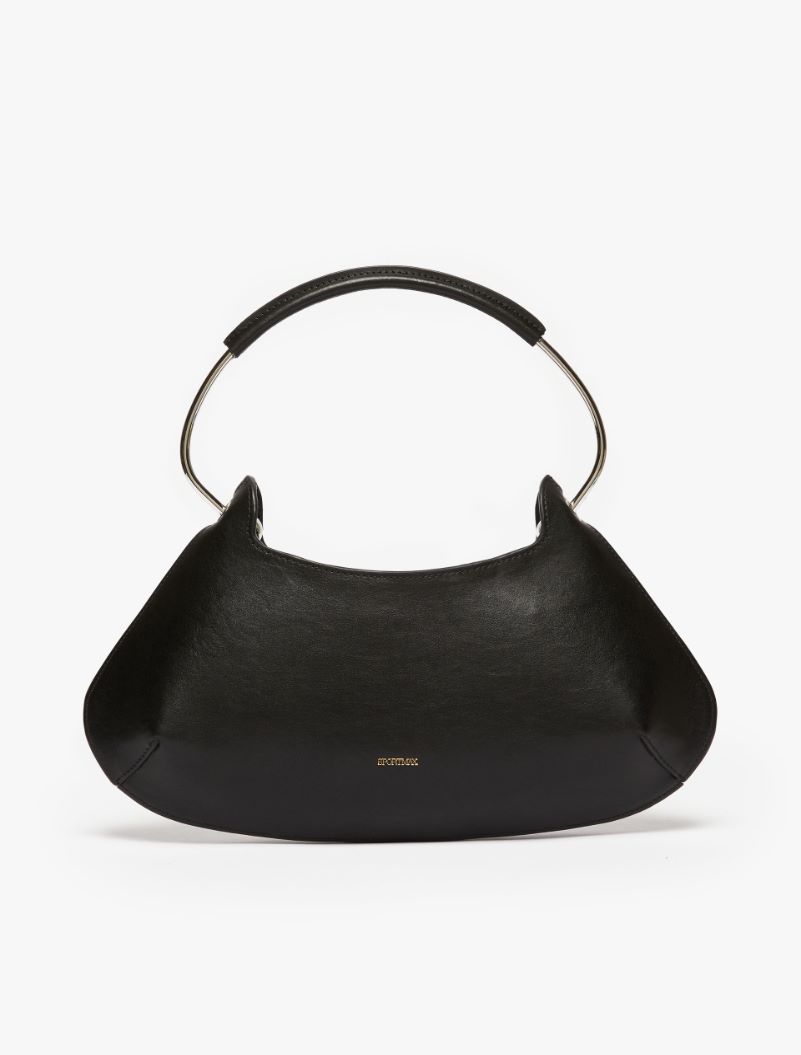 Medium leather Caju bag - BLACK - Sportmax