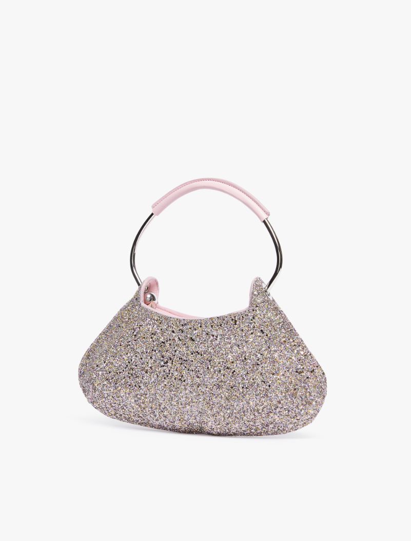 Mini glitter fabric Caju bag - PINK - Sportmax