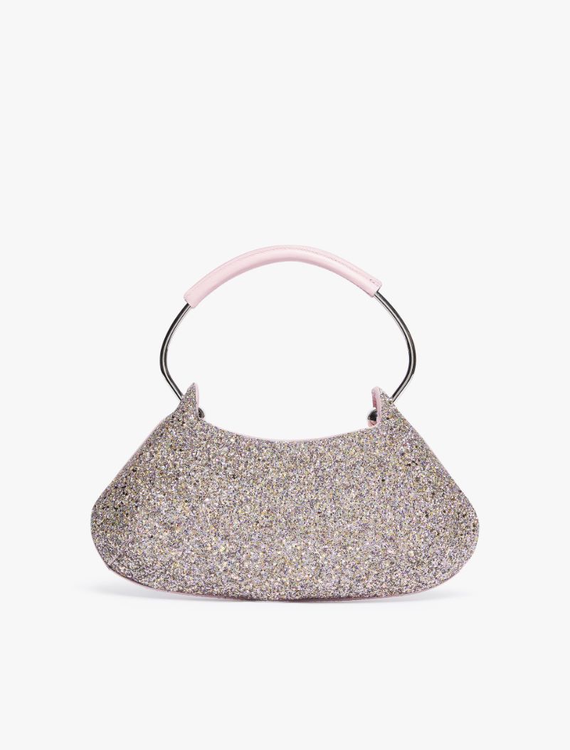 Mini glitter fabric Caju bag - PINK - Sportmax