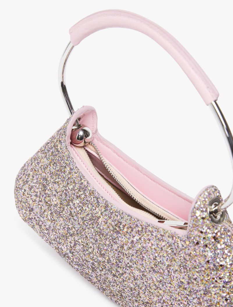 Mini glitter fabric Caju bag - PINK - Sportmax