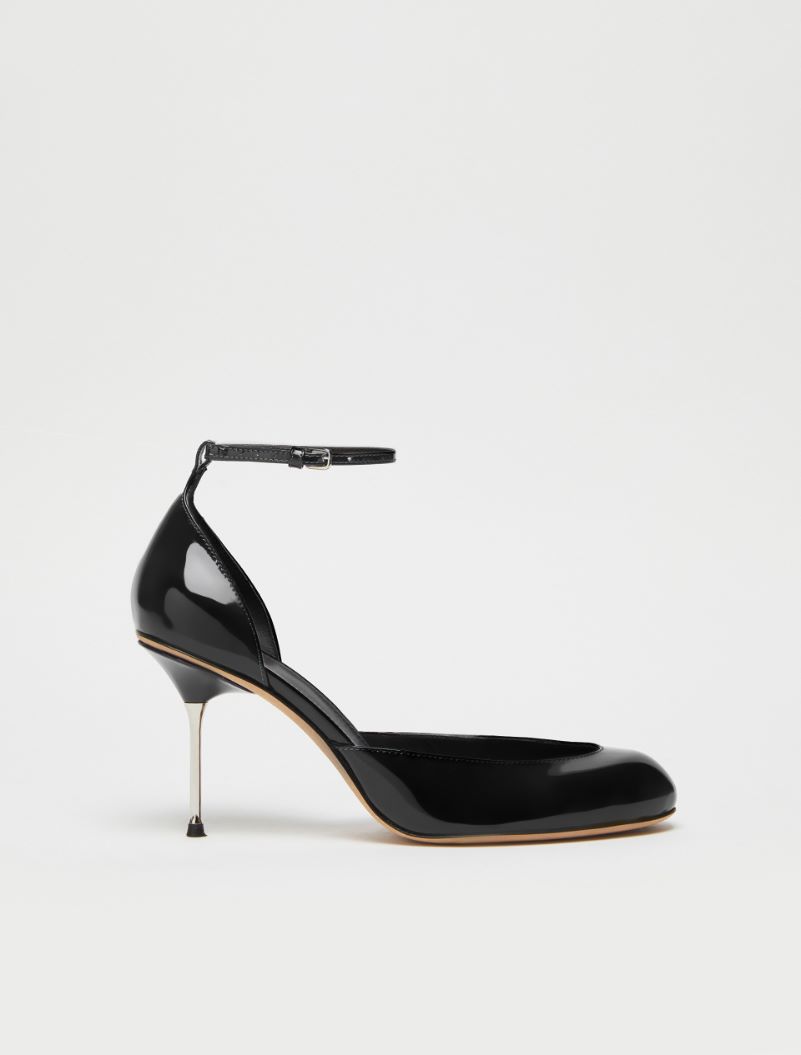 Patent leather Mary Jane court shoes black Sportmax