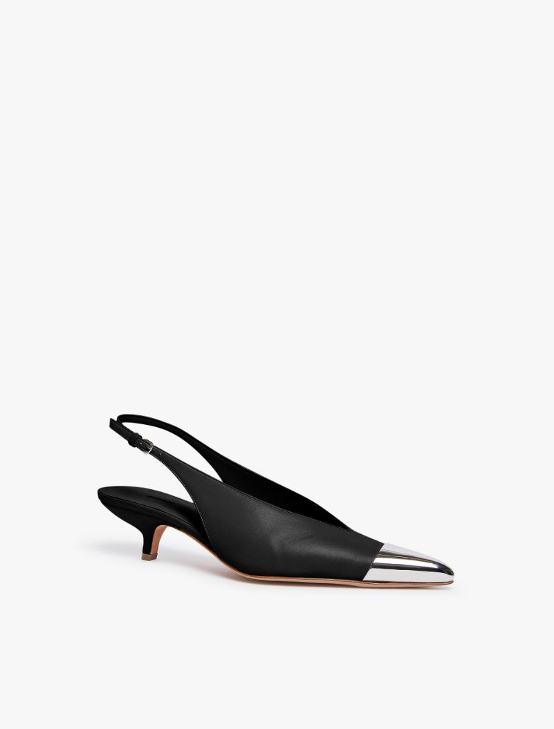 Slingback con punta metallica - NERO - Sportmax