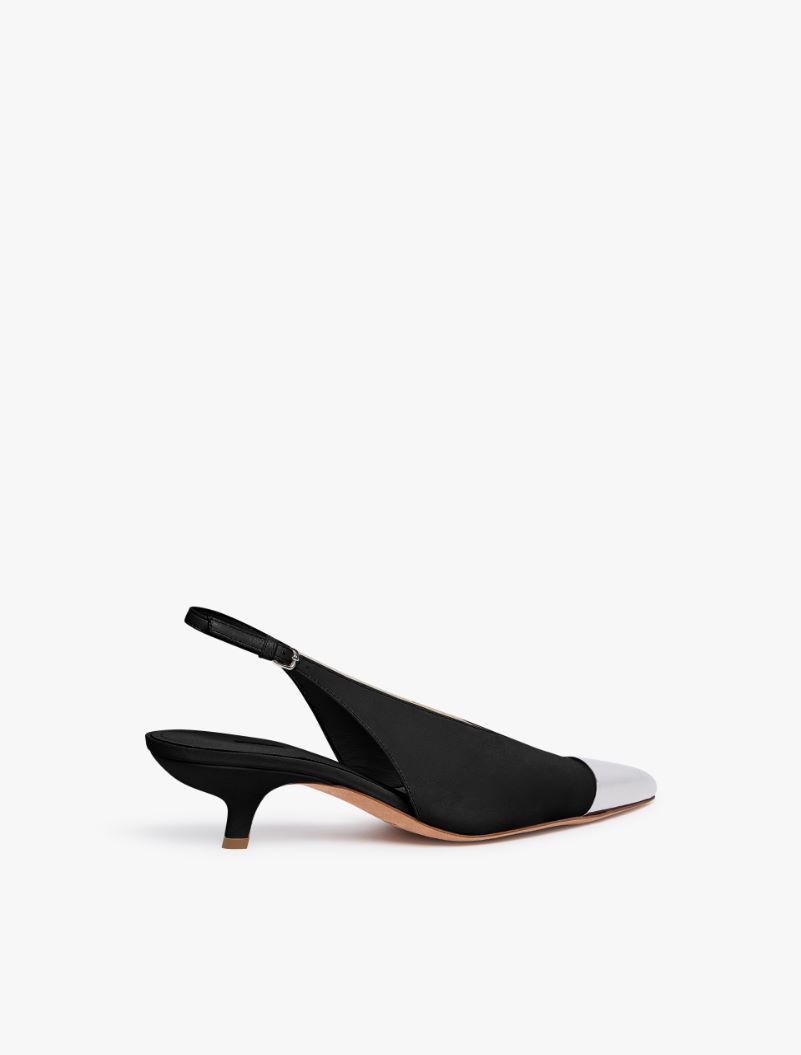 Slingback con punta metallica - NERO - Sportmax