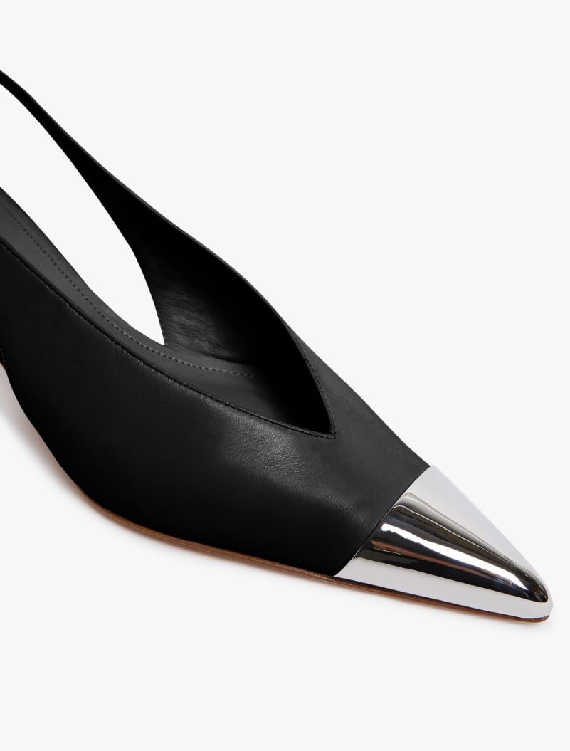 Slingback con punta metallica - NERO - Sportmax