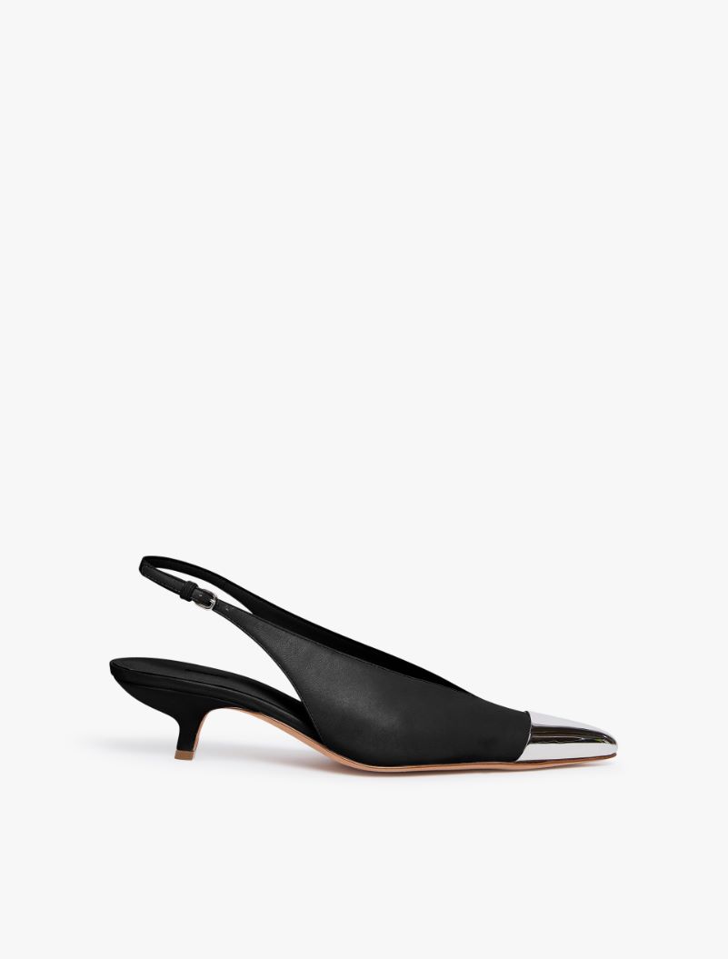 Slingback con punta metallica - NERO - Sportmax