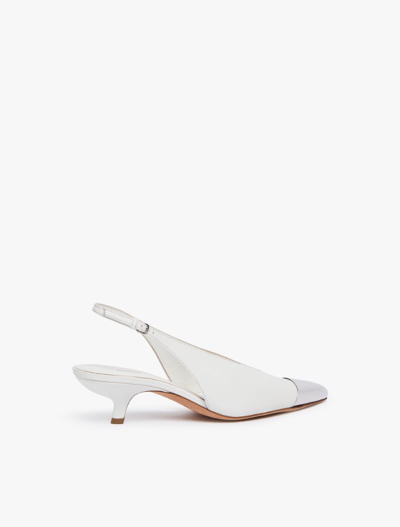 Metal-toe slingbacks - MILK - Sportmax