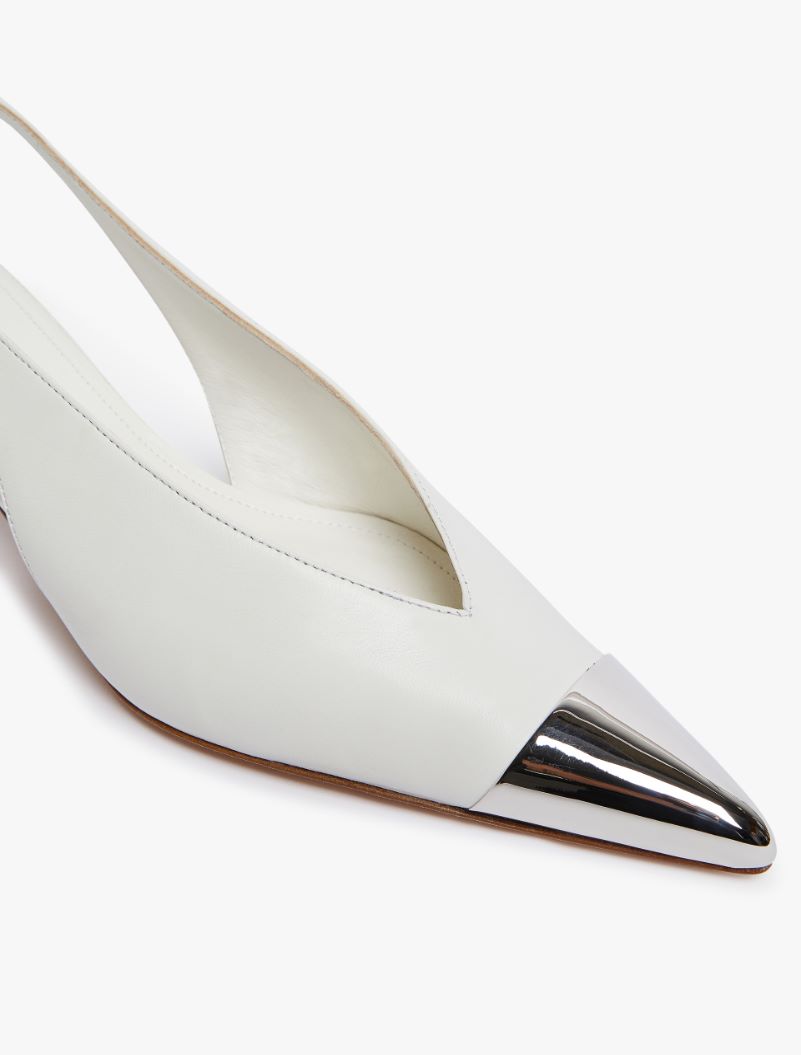 Metal-toe slingbacks - MILK - Sportmax