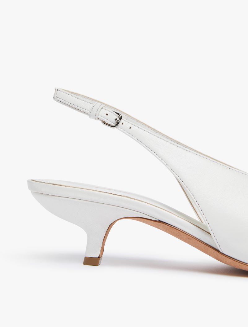 Metal-toe slingbacks - MILK - Sportmax