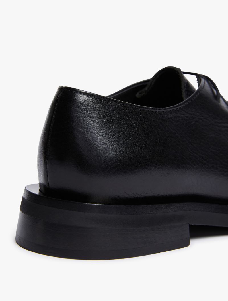 Mannish lace-up shoes - BLACK - Sportmax