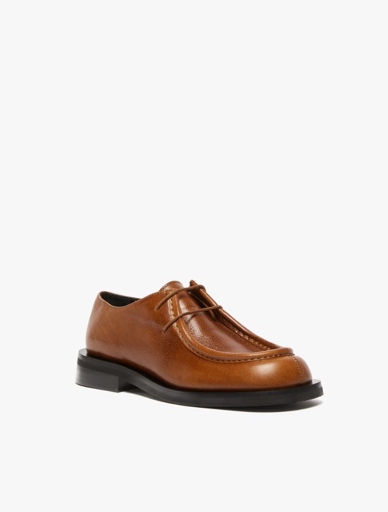 Mannish lace-up shoes - TOBACCO - Sportmax