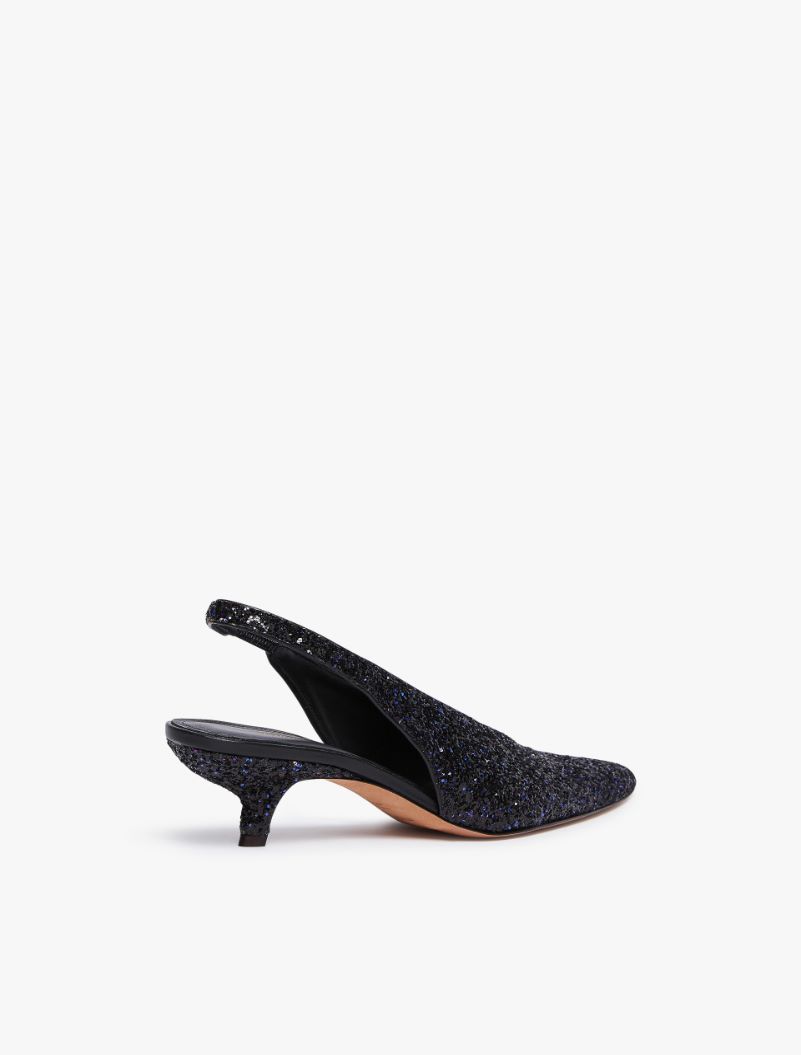 Glitter slingbacks - BLACK - Sportmax