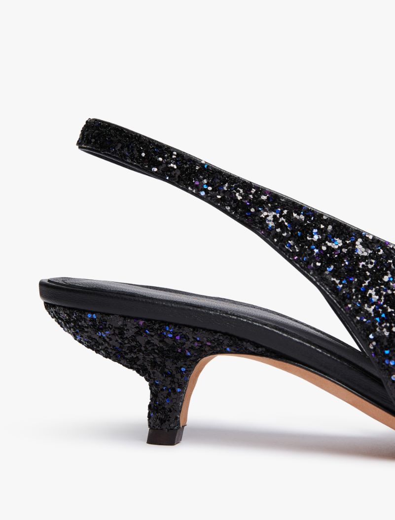 Glitter slingbacks - BLACK - Sportmax