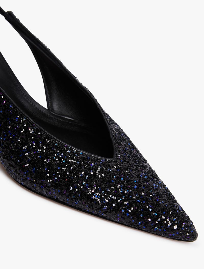 Glitter slingbacks - BLACK - Sportmax