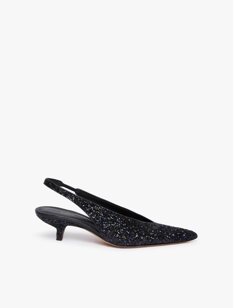 Glitter slingbacks - BLACK - Sportmax