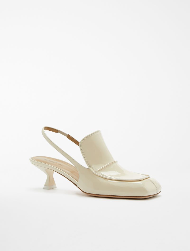 Patent-leather slingbacks - VANILLA - Sportmax