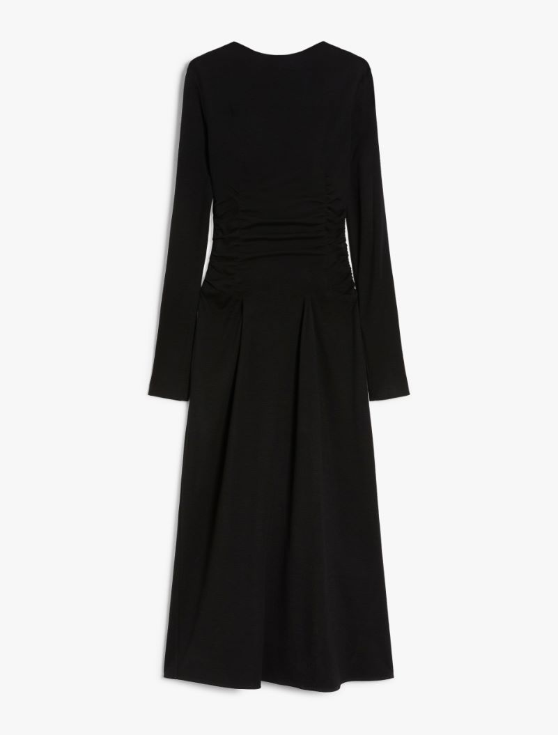 Gathered jersey dress - BLACK - Sportmax