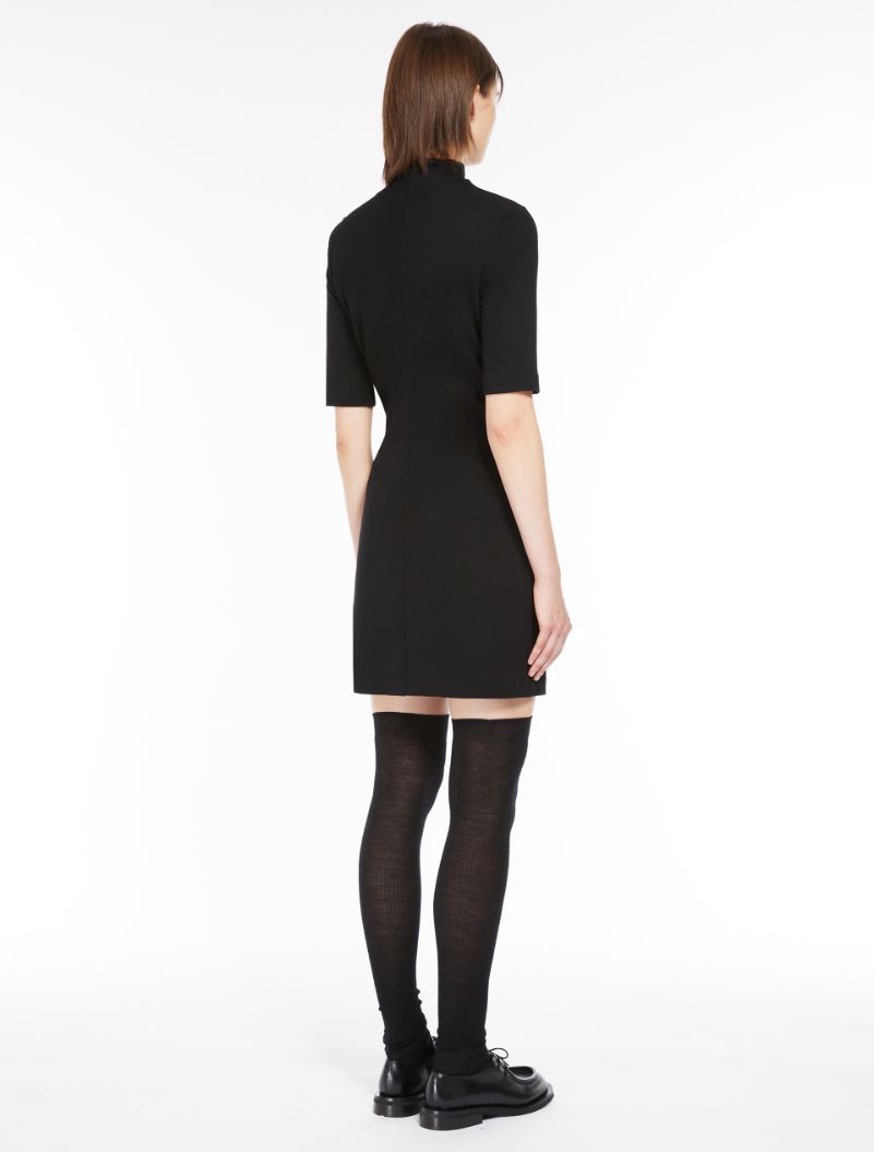 Short gathered dress - BLACK - Sportmax