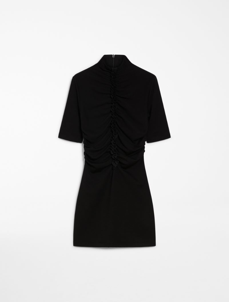 Short gathered dress - BLACK - Sportmax