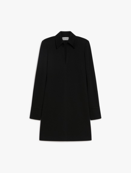 Wool-blend jersey dress - BLACK - Sportmax