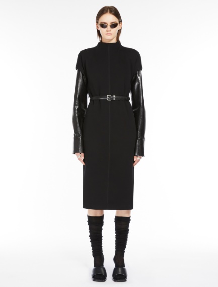 Sleeveless jersey dress - BLACK - Sportmax