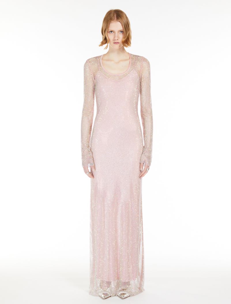 Rhinestone tulle dress - LAVENDER - Sportmax