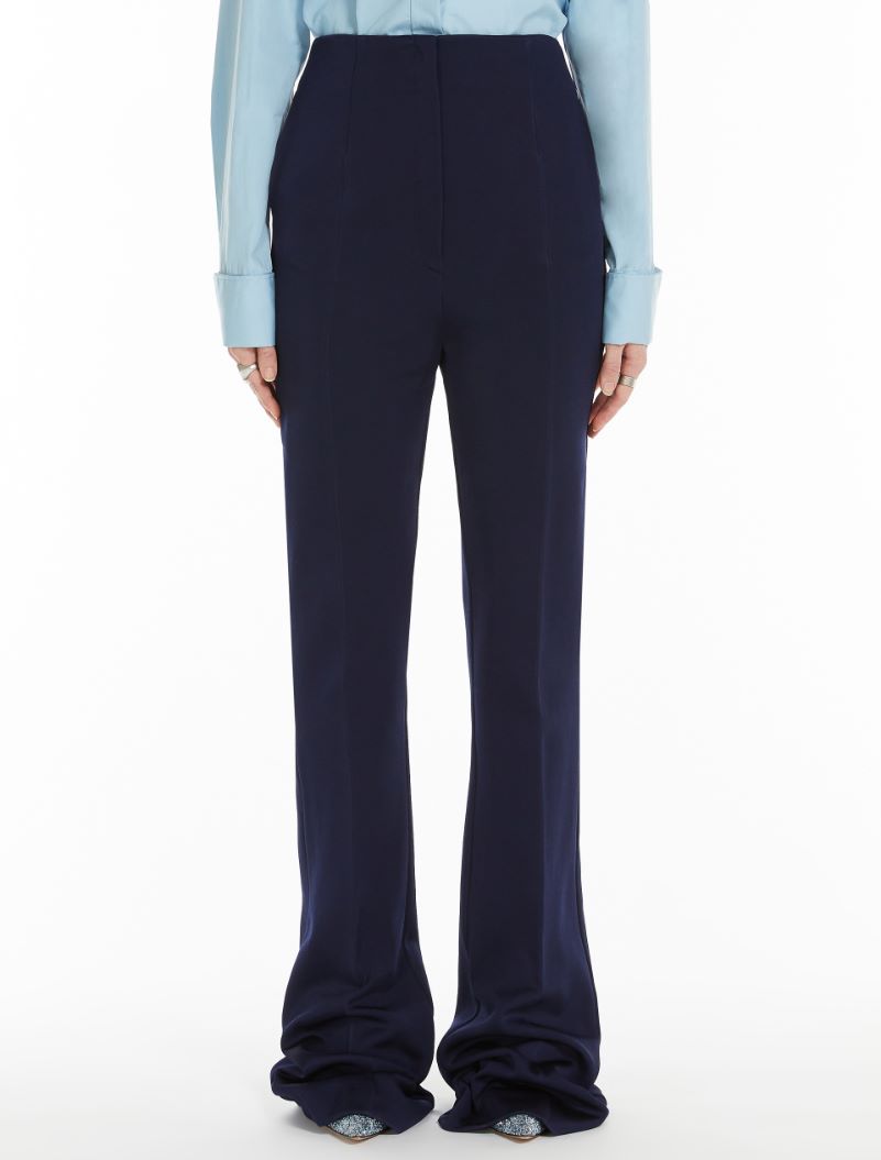 Jersey mini flare trousers - MIDNIGHTBLUE - Sportmax