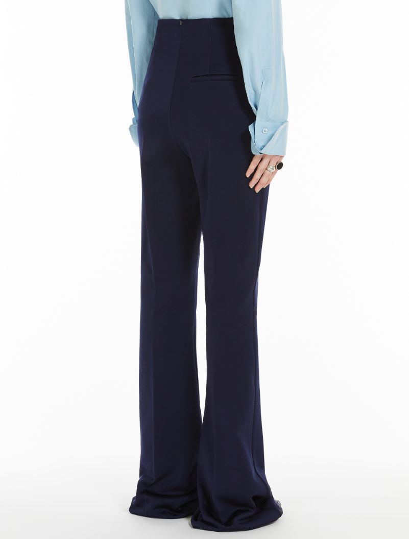 Jersey mini flare trousers - MIDNIGHTBLUE - Sportmax