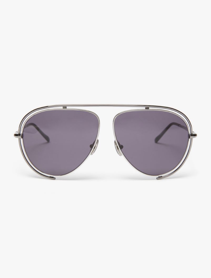 Aviator sunglasses silver Sportmax