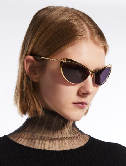 Cat-eye sunglasses - GOLD - Sportmax