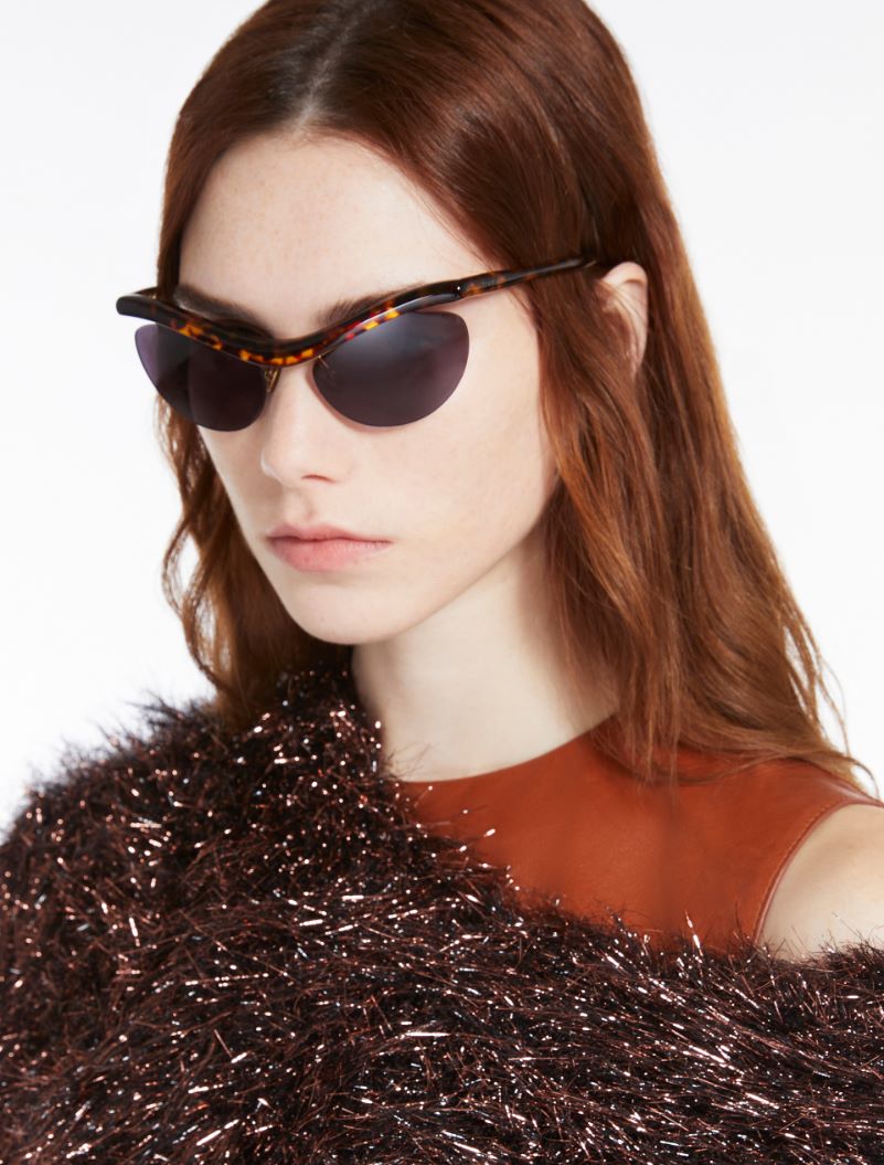 Cat-eye sunglasses - TAWNY BRONZE BROWN - Sportmax