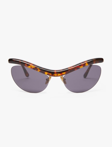 Cat-eye sunglasses - TAWNY BRONZE BROWN - Sportmax