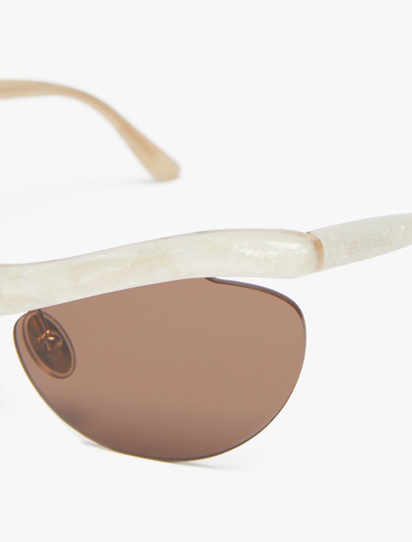 Cat-eye sunglasses - IVORY - Sportmax