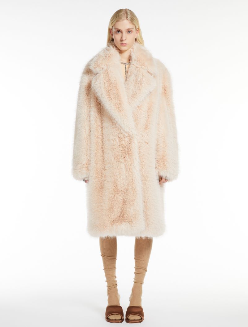 Faux fur coat - PINK - Sportmax