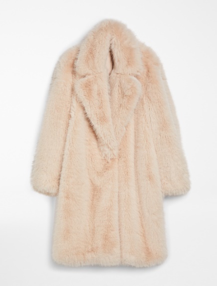 Faux fur coat - PINK - Sportmax