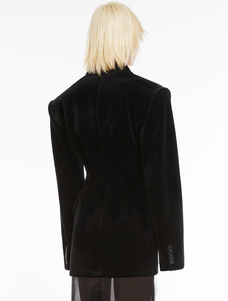 Velvet blazer - BLACK - Sportmax