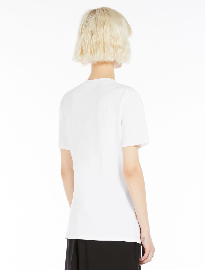 Stretch jersey T-shirt - WHITE - Sportmax