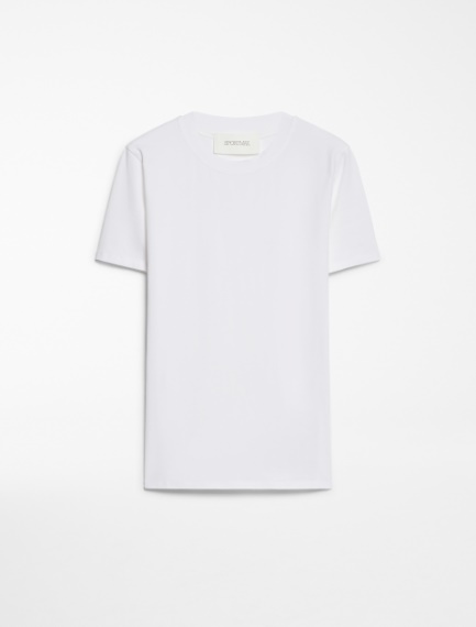 Stretch jersey T-shirt - WHITE - Sportmax