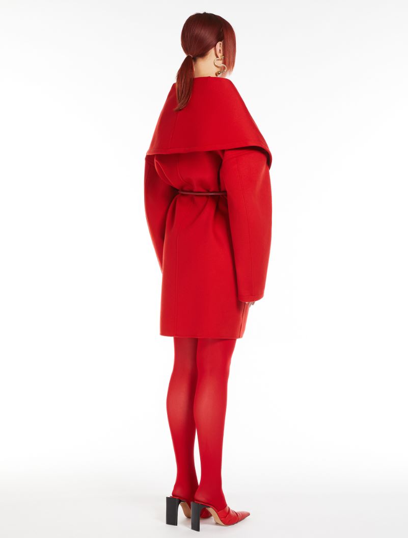 Coat with shawl collar - RED - Sportmax