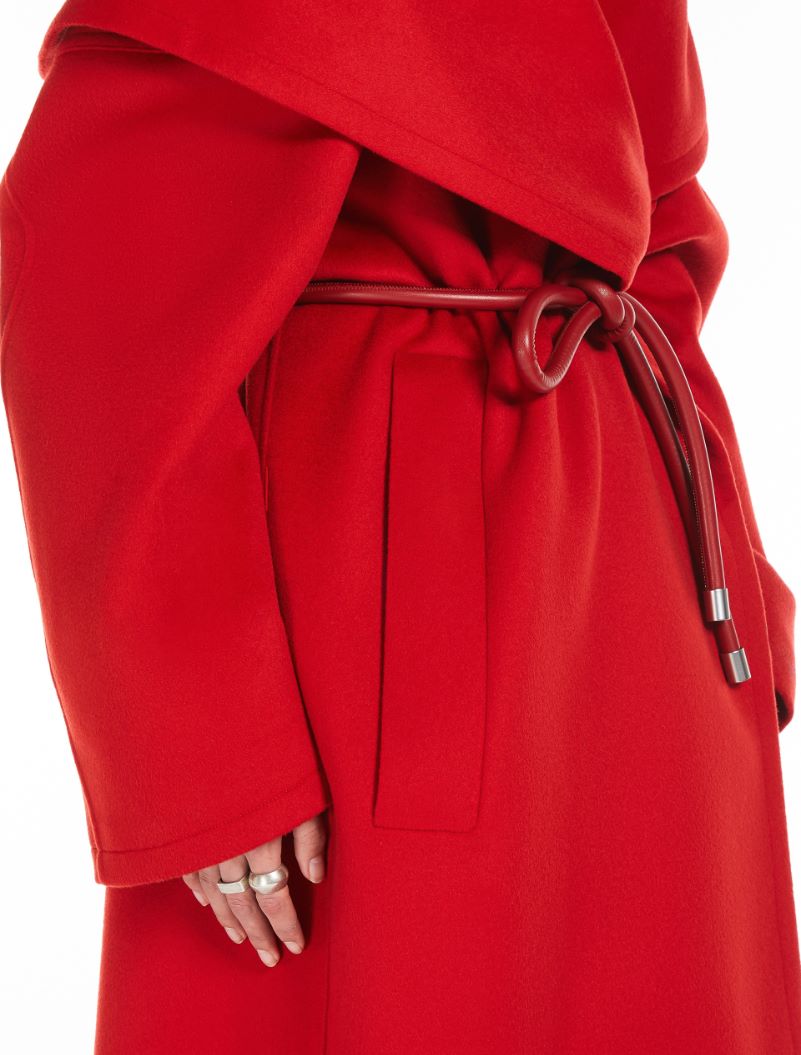 Coat with shawl collar - RED - Sportmax