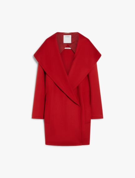 Coat with shawl collar - RED - Sportmax