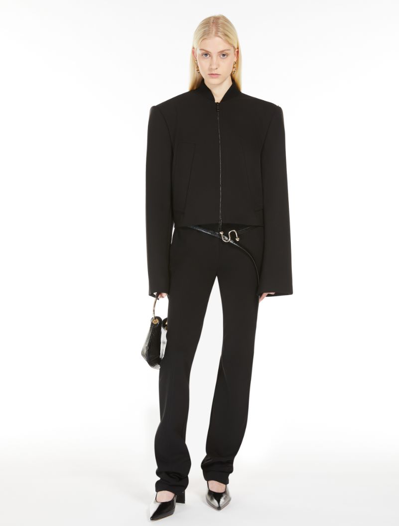 Blouson corto in lana - NERO - Sportmax