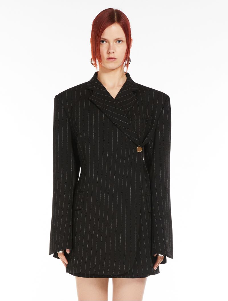 Asymmetric tailored blazer - BLACK - Sportmax