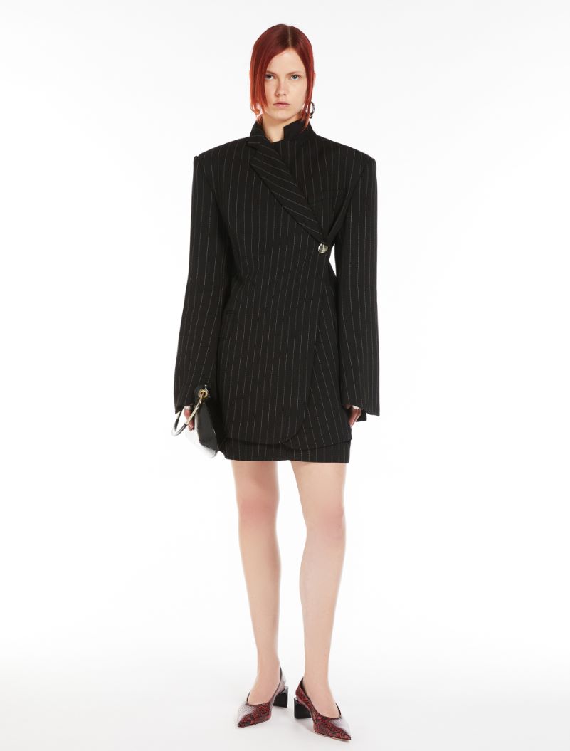 Asymmetric tailored blazer - BLACK - Sportmax